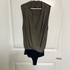 Tally Weijl green and black bodysuit size S